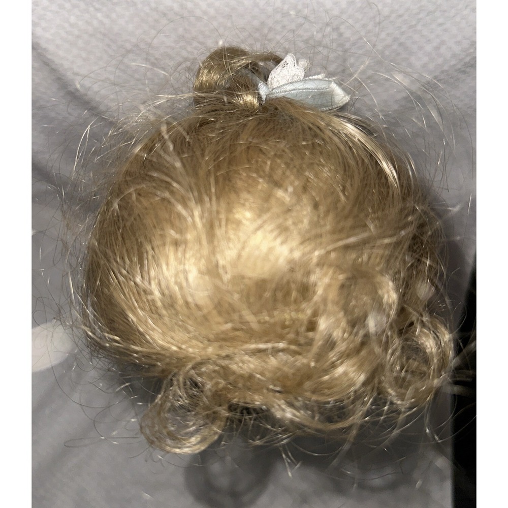 Doll Wig SIZE 12-13 BLONDE Wig With  Ringlet Curls And Side Braids - Picture 6 of 7